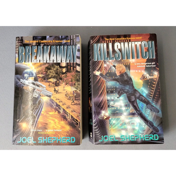 Lot of 2 Joel Shepherd Cassandra Kresnov Novels Book 2 & 3 Breakaway Killswitch - Picture 1 of 16